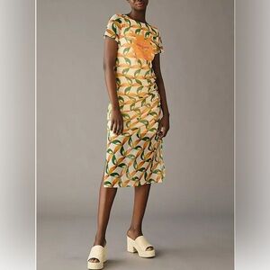 Farm Rio Mesh Dress Anthropologie Toucan Sunshine Tropical 2X NEW (small defect)